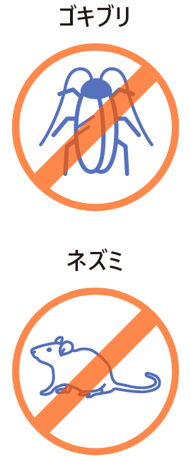 ゴキブリとネズミ